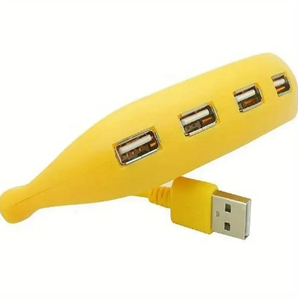 NEW! Funny Banana USB Hub – 4 Ports, Ideal Gift for Students & Entrepreneurs - Picture 3 of 6